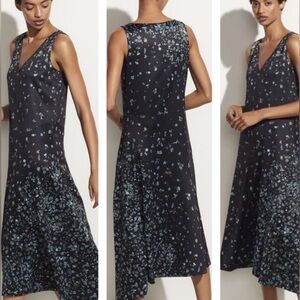 Vince Scattered floral satin dress M